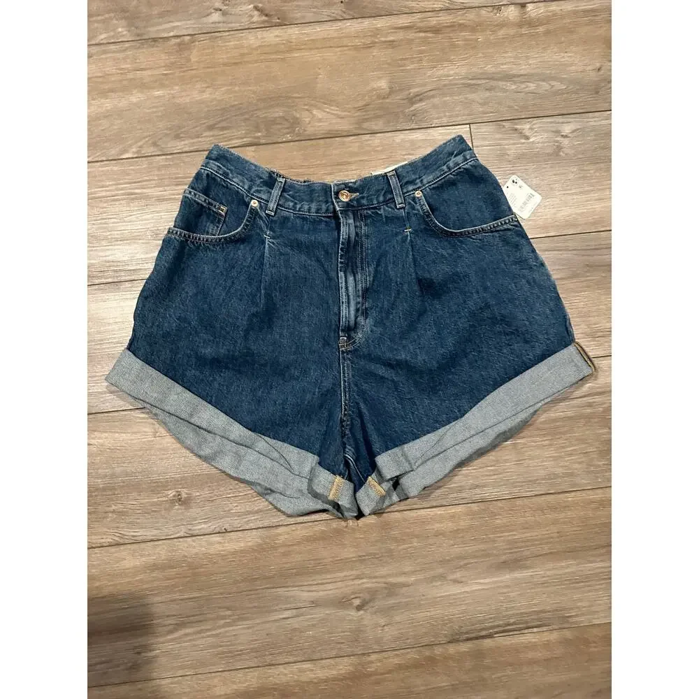 Free People Danni Shorts in Stargaze size LARGE NWT - Picture 5 of 11